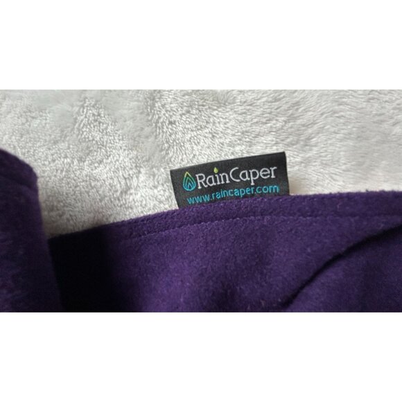 RainCaper Tiffany Peonies & Iris Reversible Rain Cape Lightweight Hooded Wrap - Picture 5 of 7
